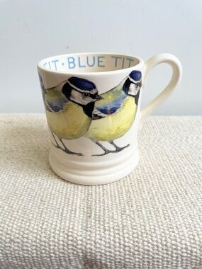 EMMA BRIDGEWATER Blue Tit 1/2 Pint Mug Garden Birds Series